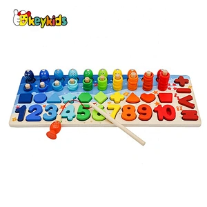 Customize colored wooden magnetic letter tracing board for kids W12D225