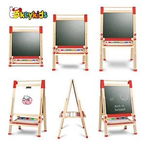 Most Popular Wooden Double Sided Magnetic Standing Drawing Board W12B196