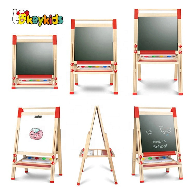 Most Popular Wooden Double Sided Magnetic Standing Drawing Board W12B196