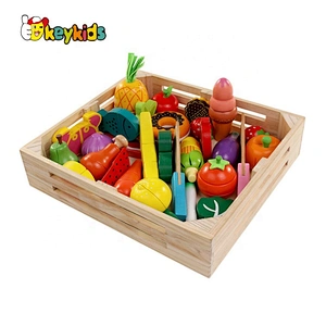New hottest simulation pretend play wooden cutting fruit toy for kids W10B278
