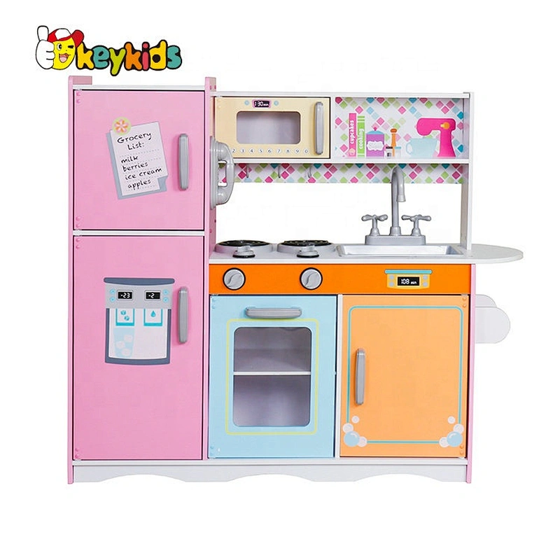 On sale kids cooking pretend wooden toys kitchen set for wholesale W10C569
