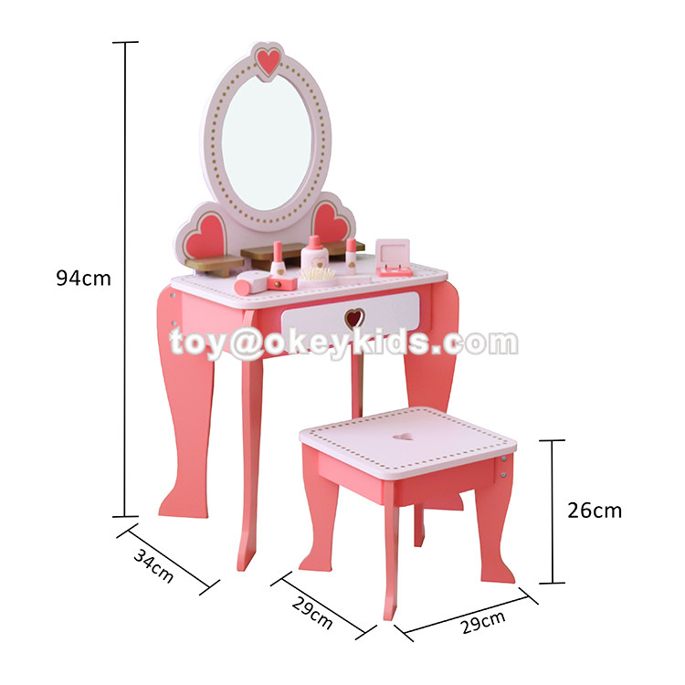 Pink Wooden Dressing Table Supplier