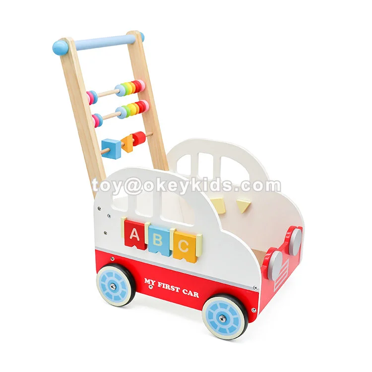 Wooden Push Along Trolley Supplier
