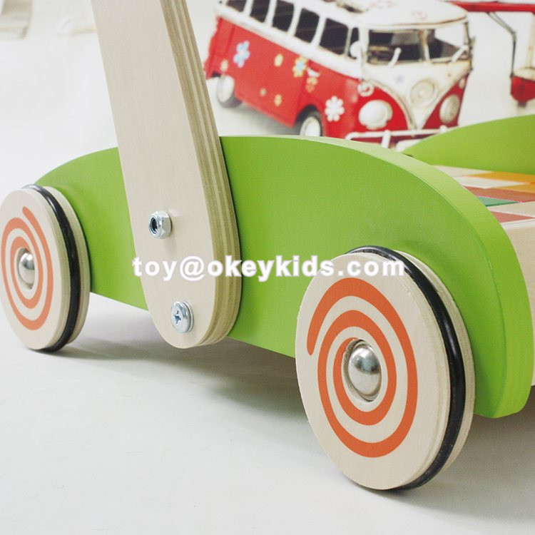 Wooden Push Cart With Blocks Manufacturer