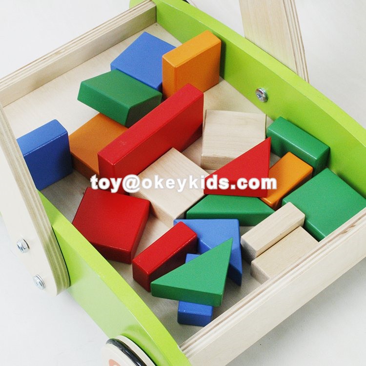 Wholesale Wooden Push Cart With Blocks
