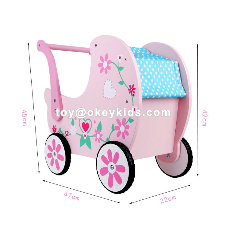 Pink Wooden Baby Walker Factory