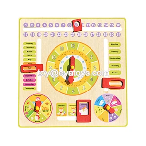 New arrival educational wooden my first calendar for kids W09F022