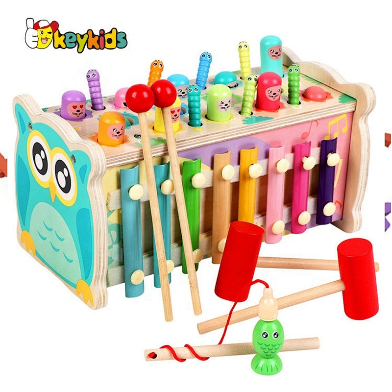 New released baby educational wooden toys for 6 month old W11G083
