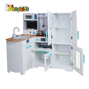 New hottest children white corner play kitchen set with lights and sounds W10C595