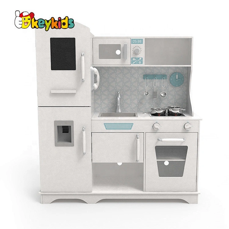 Customize gold wooden kitchen toys play set for kids W10C597A
