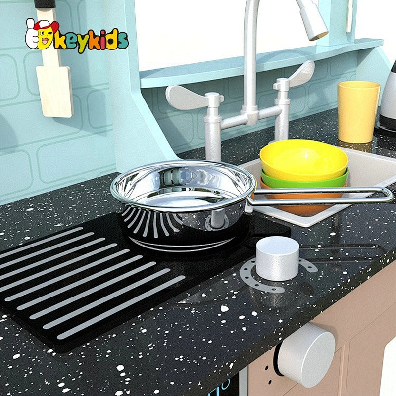 Original Design real wooden kids cooking play set for wholesale W10C461