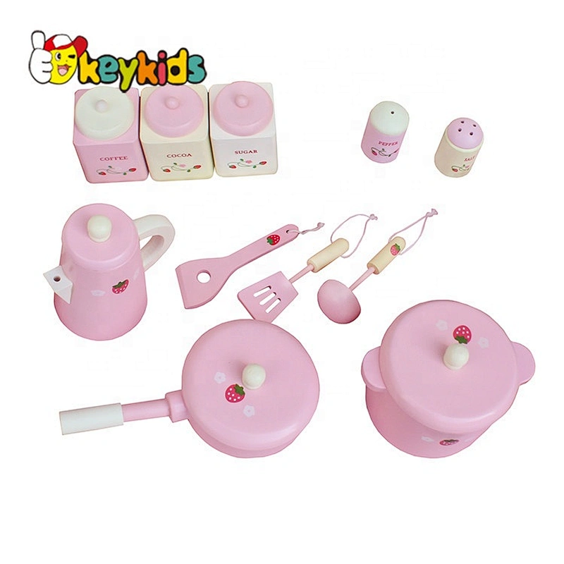Stock wooden kitchen toy for kids,strawberry wooden toy kitchen set toy for children WJ279058