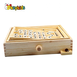 Hot selling educational wooden ball maze toy for kids W11H073
