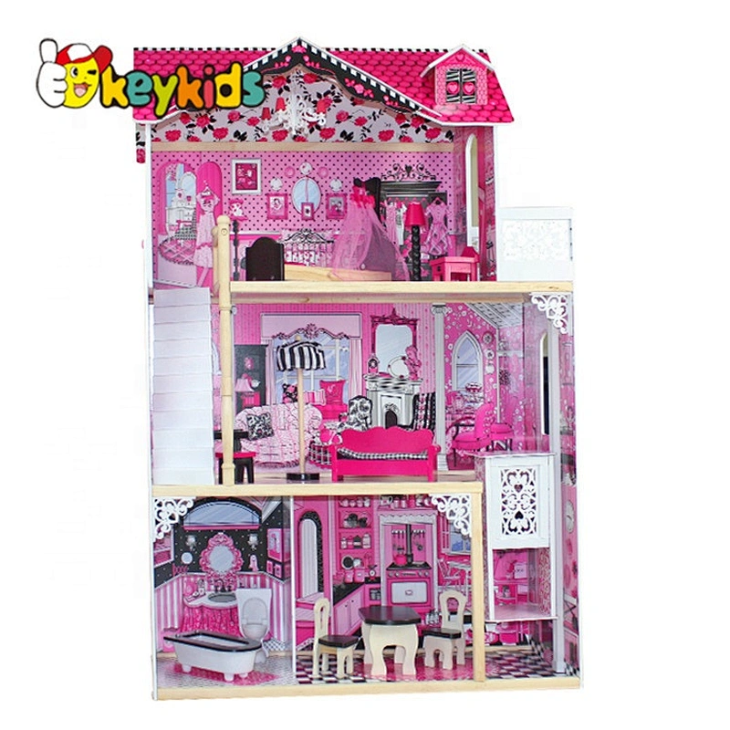 Top Sale Wooden Barbie Girl House Set For Wholesale W06A101