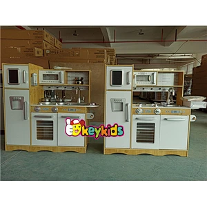 On sale white wooden kitchen toys for kids W10C543
