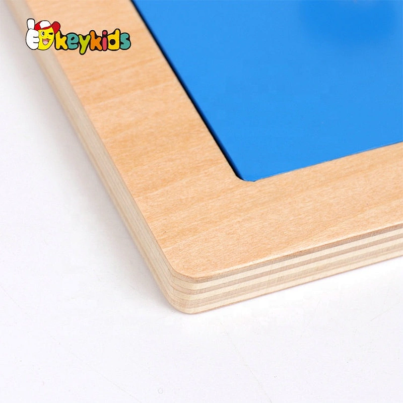 High quality 4 in 1 toddlers wooden montessori puzzle with knob W12F099