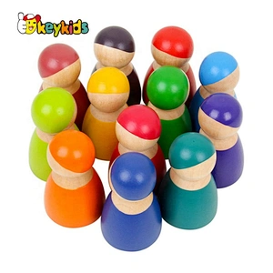 wholesale mini wooden peg people with customize W06D131