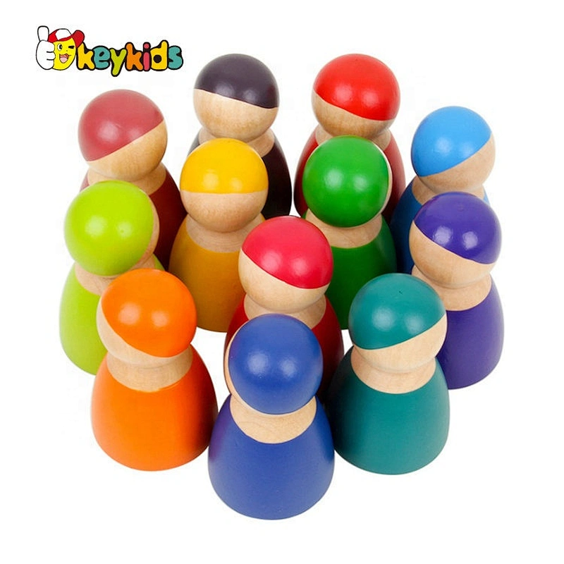 wholesale mini wooden peg people with customize W06D131