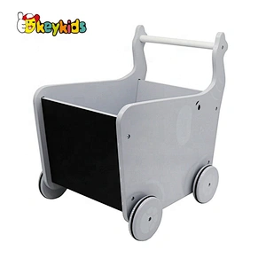 Original Design cartoon baby wooden elephant walker for preschoolers W16E097