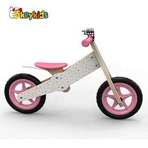 New design pink wooden girls balance bike for wholesale W16C277