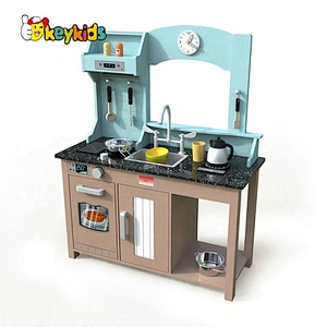Original Design real wooden kids cooking play set for wholesale W10C461