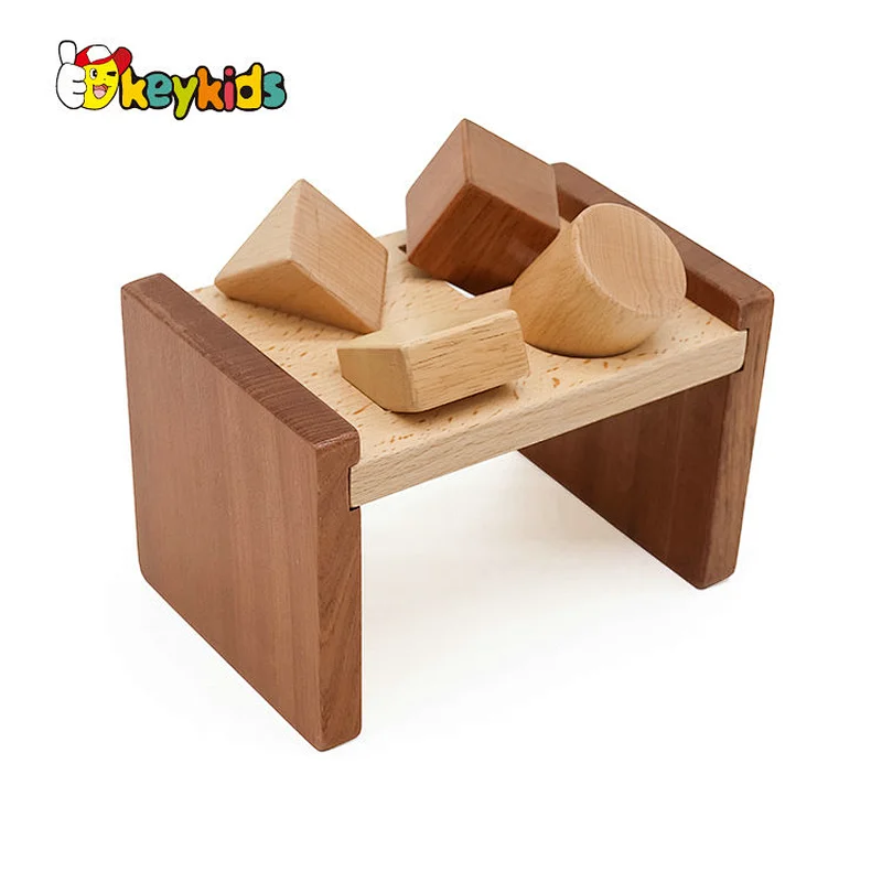 2019 New arrival educational wooden shape sorter for 9 month baby toys W13E085