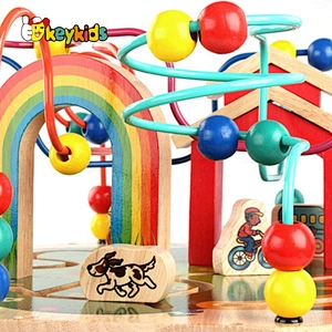 My busy town toddlers wooden activity cube with music W11B226