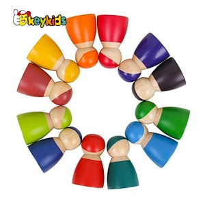 wholesale mini wooden peg people with customize W06D131