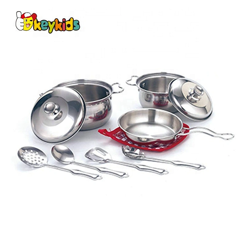 wholesale 23 PCS stainless steel toy kitchen pots and pans for toddlers M03A005