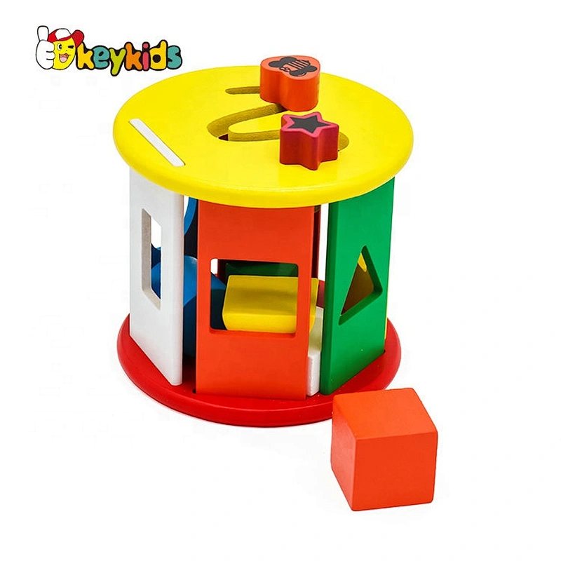 Creative multi-function shape sort wooden educational toys for toddlres W12D145