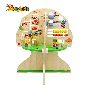Customize educational wooden play and learn activity table for kids W12D224
