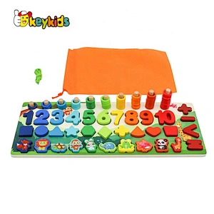 Customize educational wooden play and learn activity table for kids W12D224