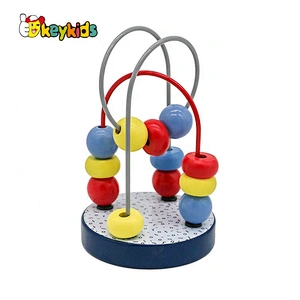 Customize Educational Preschool Activity Toys Wooden Wire And Bead W11B263