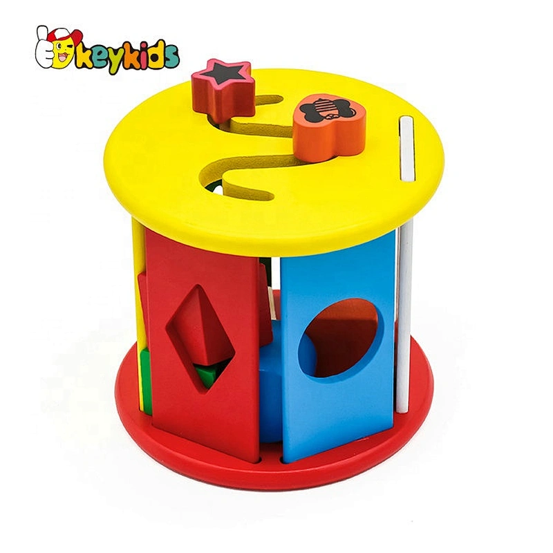 Creative multi-function shape sort wooden educational toys for toddlres W12D145
