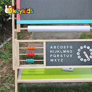 Drawing Easel Board Double-Sided Children Wooden Adjustable W12B103