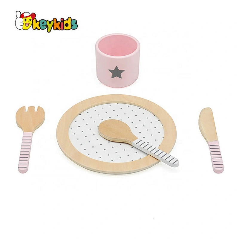 Customize pretend play wooden toy coffee cup for kids W10B319