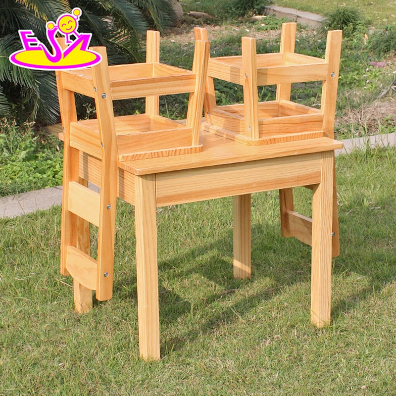 Wholesale High Quality Wooden Kids Play Table Chairs W08G172