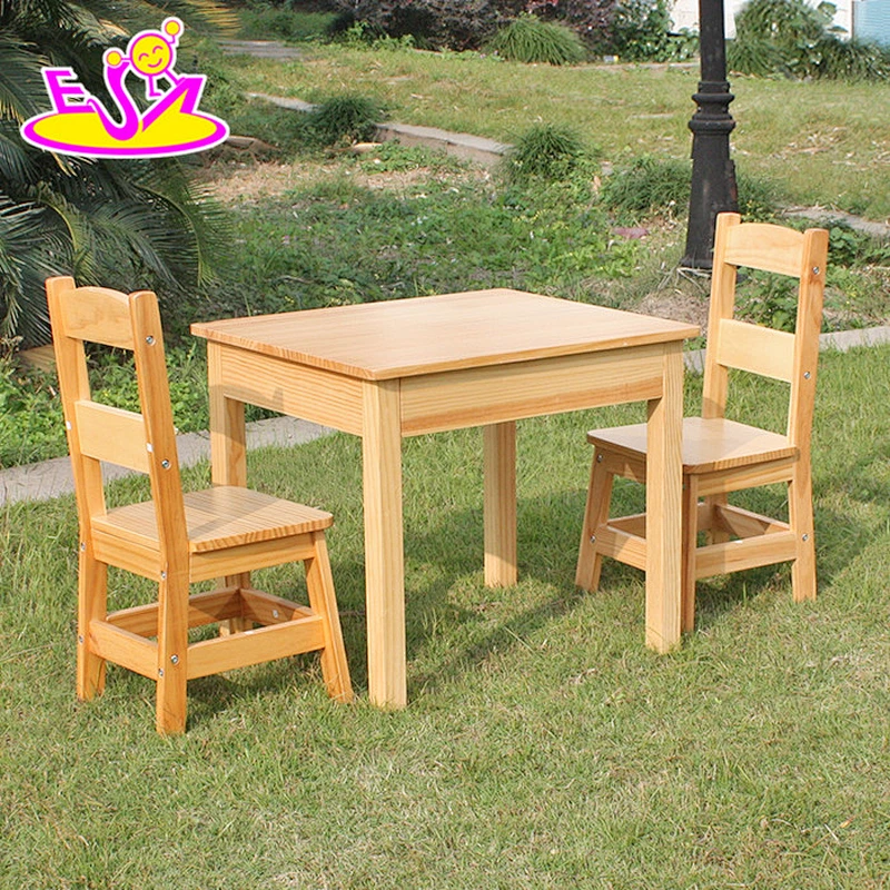 Wholesale High Quality Wooden Kids Play Table Chairs W08G172