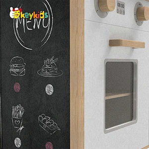 New arrival children wooden toy kitchen play set with accessories W10C546