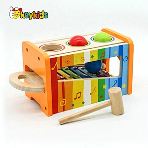 On Sale Wooden Musical Learning Toys Pound And Tap Bench With Xylophone W07C068