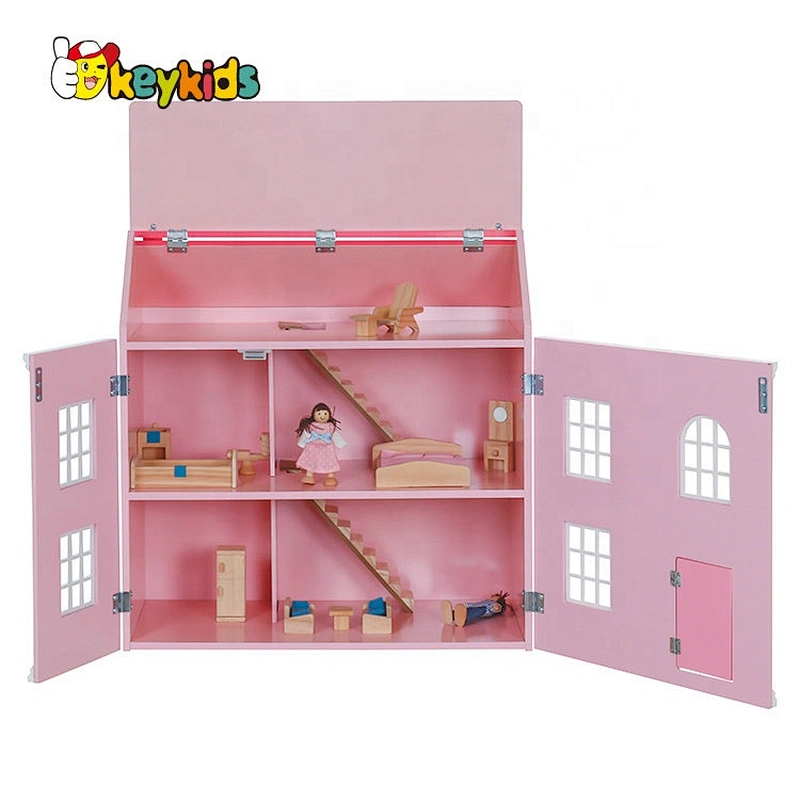 Custolmize blue kids wooden georgian dolls house for sale W06A419