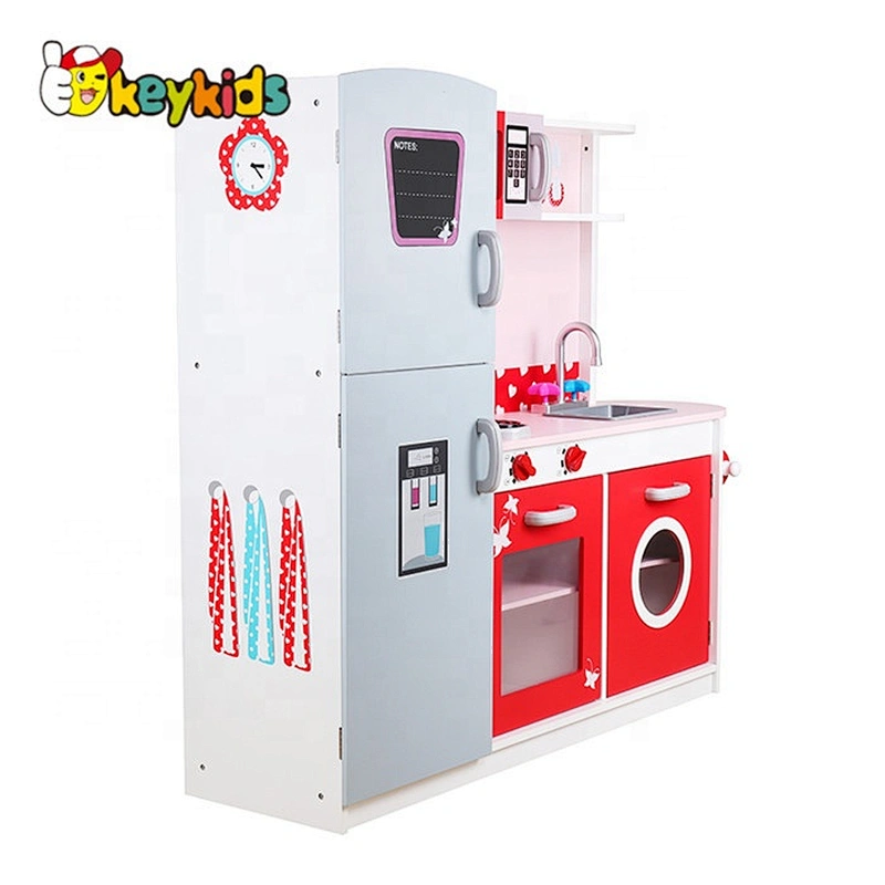 Best sale children big wooden play kitchen set with accessories W10C037A