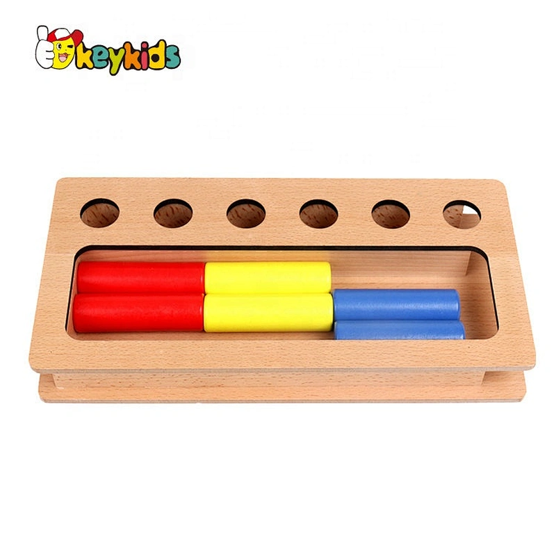 High quality kids preschool wooden montessori curriculum with knob W12F102