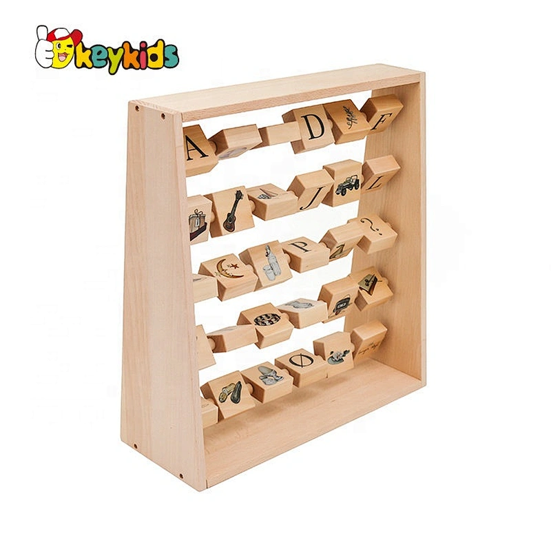 New hottest educational toys wooden alphabet abacus for kids W12C013