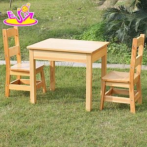 Wholesale High Quality Wooden Kids Play Table Chairs W08G172