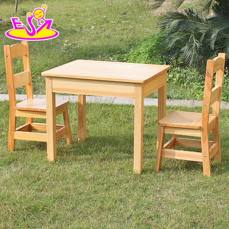 Wholesale High Quality Wooden Kids Play Table Chairs W08G172