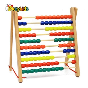 Handmade montessori learning wooden abacus for kids W12F108