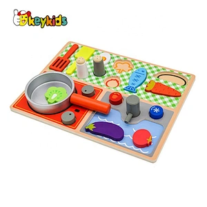 Best Sale Educational Toy Pots And Pans Wooden For Kids W10B210