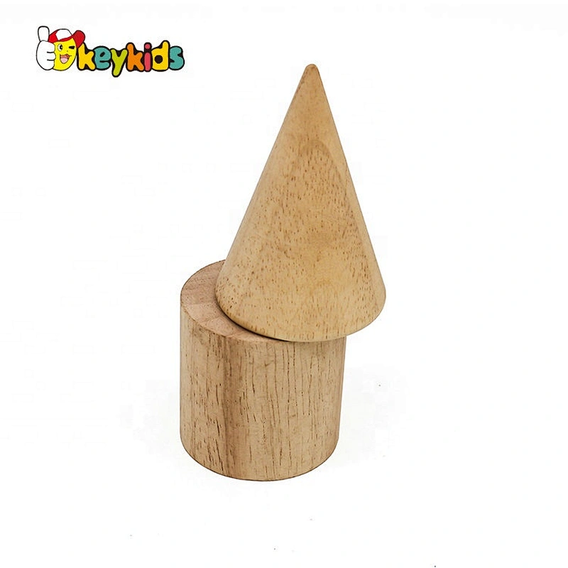 Top sale 12 pieces wooden children building blocks for wholesale W13A178