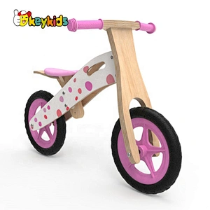 Customize mini pink wooden bicycle frame for girls W16C309H